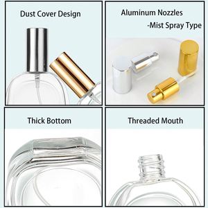 Wholesale Square Empty Spray <b>Bottle</b> Vintage Manufacturer Luxury Empty <b>30ml</b> 50ml 100ml <b>Perfume</b> <b>Bottle</b> for <b>Perfumes</b> - Product Image 3
