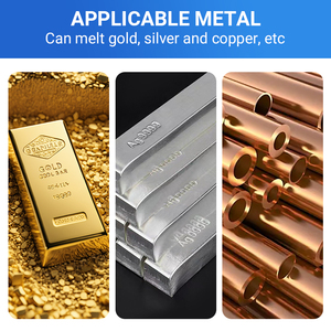 Fondeuse à Induction Portable <span class=keywords><strong>pour</strong></span> la Fusion des Métaux Précieux <span class=keywords><strong>Or</strong></span> Argent Cuivre Acier Bijoux - Product Image 2