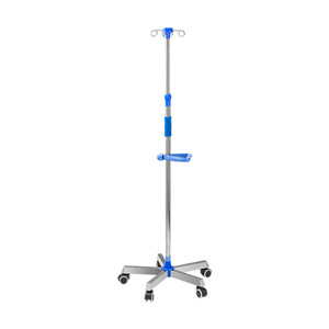 Support de perfusion médical multifonctionnel en acier inoxydable pour sol, mobile et réglable en hauteur, pour solution saline, vente en gros fabricant - Product Image 5