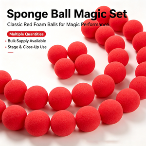 Balle en mousse souple à prix <span class=keywords><strong>de</strong></span> gros pour tours <span class=keywords><strong>de</strong></span> <span class=keywords><strong>magie</strong></span> <span class=keywords><strong>de</strong></span> rue, avec instructions incluses, facile à réaliser, accessoires <span class=keywords><strong>de</strong></span> comédie classiques - Product Image 1