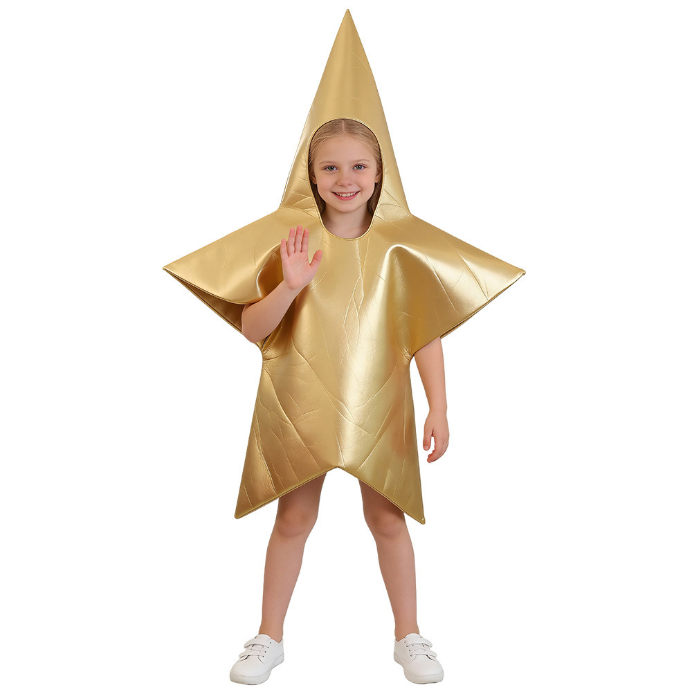 Golden five-pointed star