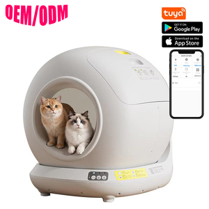 Caja de Arena Inteligente Automática y Ecológica para Gatos, Diseño Redondo de ABS, Función Desodorizante, Autolimpiable, Gran Capacidad - Product Image 1