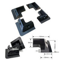 Supports de panneaux solaires d'angle en plastique ABS résistant aux UV, sans perçage, 4 pièces, pour camping-car, bateau, toit plat, camping-car et caravane