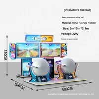 Machine de jeu d'arcade interactive parent-enfant avec boule roulante, 2 joueurs, à partir de 6 ans, divertissement, bataille, boule magique à pousser