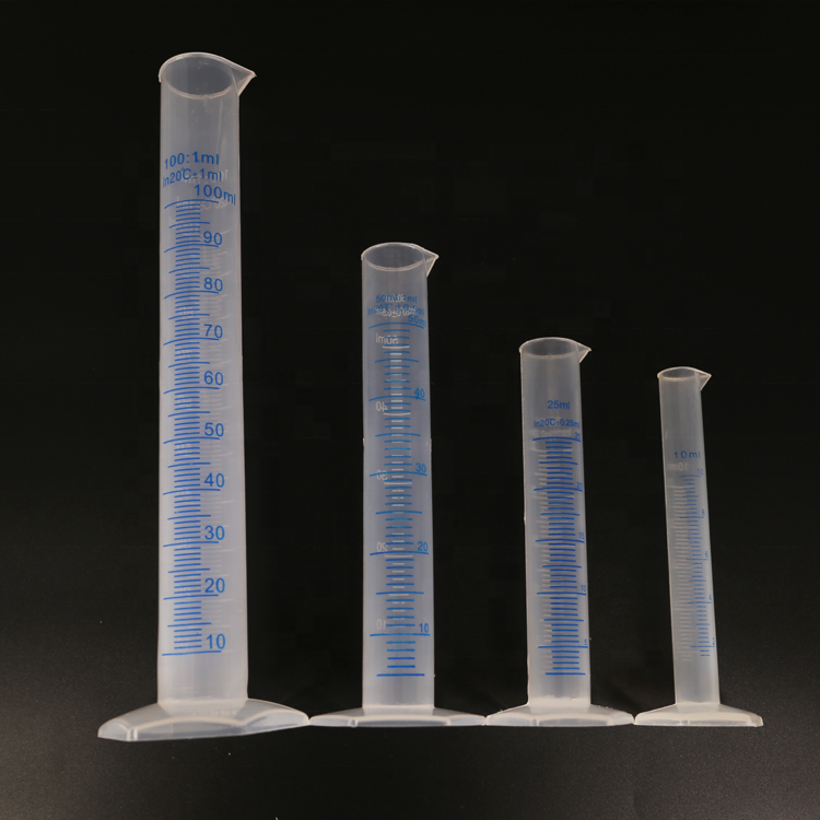 Лабораторный мерный цилиндр 1000 мл, пластиковый мерный цилиндр 50 мл, 100 мл PP
