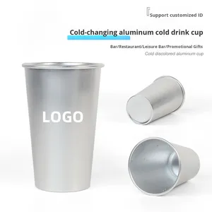 Biểu Tượng Tùy Chỉnh Nhôm <span class=keywords><strong>Cup</strong></span> 450Ml Màu Sắc Thay Đổi Tái Sử Dụng Bia Cốc Nhiệt Phản Ứng Sinh Thái Thân Thiện Cho Các Sự Kiện Ngoài Trời - Product Image 3