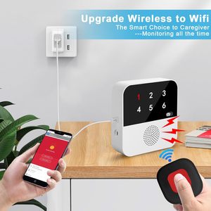 Không dây Wifi người già người chăm sóc máy nhắn tin nút gọi SOS cho người cao niên bệnh nhân người cao tuổi ở nhà khẩn cấp SOS hệ thống cảnh báo y tế - Product Image 6