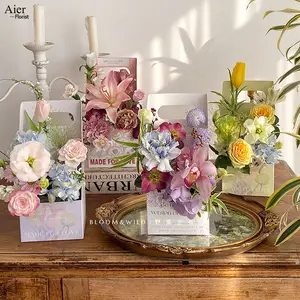 Aierflorist Hộp Hoa Gấp Gọn Mềm Mại Ngày Xuân Của Mẹ 2023 Hộp Giấy Đóng Gói Hoa Cho Hoa