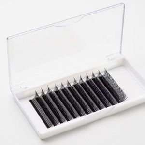Nouvelle Arrivée Extensions de Cils en V Étroit 0.07mm Courbure C D Effet Petit Ventilateur Volumineux en Maille - Product Image 5