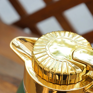 Arabico modello decorativo placcato plastico grande capacità 1L vetro capsula interna <span class=keywords><strong>caffè</strong></span> e tè Thermos bottiglia - Product Image 6