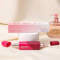 Flacon pulvérisateur haut de gamme rechargeable deux-en-un à double tête, estampage à chaud, spray buccal, répulsif anti-moustiques, format voyage mini