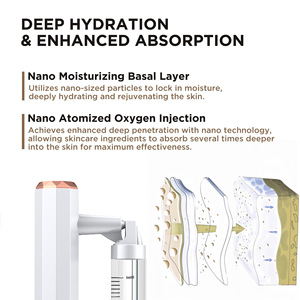 Dispositivo de Inyección de Oxígeno, Portátil, Sin Agujas, para el Hogar, Dispositivo de Belleza con Luz de Agua, Nano Hidratación, Herramienta de Infusión de Esencia Facial - Product Image 5