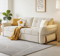 Canapé-lit extensible haut de gamme pour petit appartement avec matelas, pliable pour salon, balcon, canapé