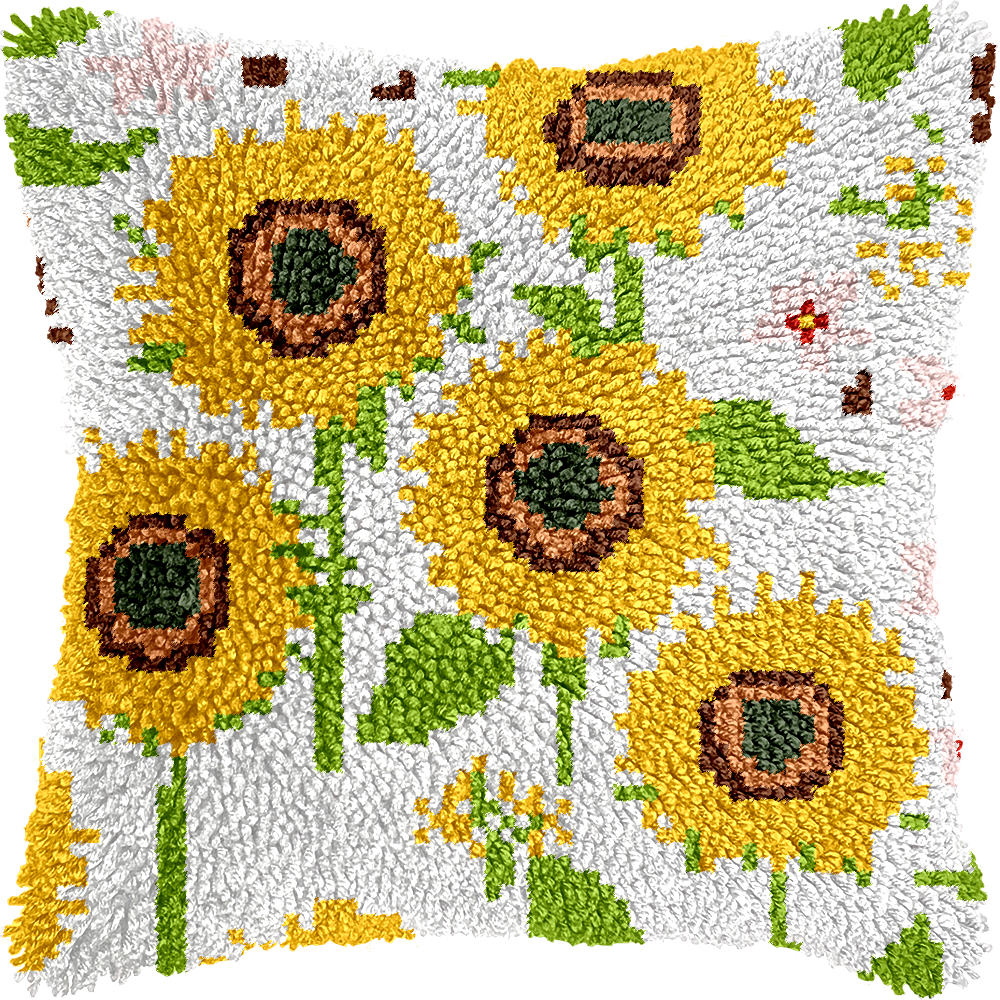 Kits de coussins à crochet de verrouillage de fleurs5