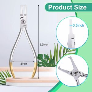 Instrumento cirúrgico odontológico ortodôntico de aço inoxidável, alicate manual para remoção de braquetes, curvador de fio para alinhadores. - Product Image 4