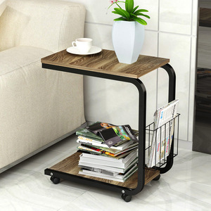 Mesas de café móviles simples para sala de estar, mesa de té tradicional china con ruedas, escritorios de café pequeños ajustables para el hogar - Product Image 5