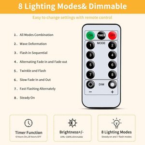 Guirlandes lumineuses féériques anti-emmêlement pour décoration intérieure et extérieure, jardin, fenêtre, mur, fêtes et festivals - Product Image 4