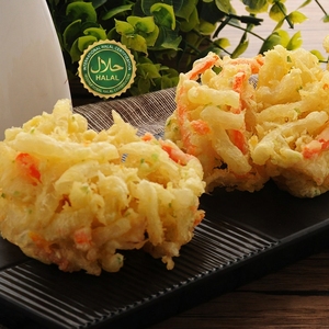 Tempura di Calamari Giapponesi Pre-Fritti Congelati con Verdure, Kakiage Croccante per <span class=keywords><strong>Friggitrice</strong></span> <span class=keywords><strong>ad</strong></span> <span class=keywords><strong>Aria</strong></span>, Antipasto per Ristoranti, Vendita all'Ingrosso - Product Image 1