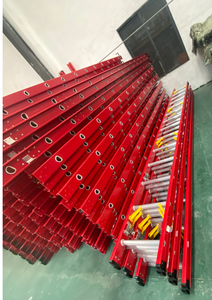 <span class=keywords><strong>Escalera</strong></span> Aislante <span class=keywords><strong>de</strong></span> Fibra <span class=keywords><strong>de</strong></span> Vidrio Roja Resistente para Uso Doméstico, Trabajos Eléctricos y Seguridad - Product Image 5