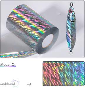 ฟอยล์ปั๊มลายพรางแบบ DIY,สำหรับตกปลาล่อปลาตาชั่งเหยื่อจิ๊กโฮโลแกรม Lazer งานฝีมือฟิล์มถ่ายโอนที่มีสีสัน - Product Image 2
