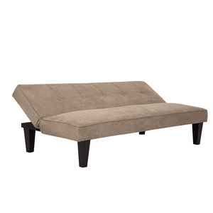 Giường Sofa Bằng Nhung Camel Có Thể Gập Lại Được Tufted Với Chân Gỗ Giường Sofa Kiểu Mỹ <span class=keywords><strong>Futon</strong></span> Cho Gia Đình - Product Image 3