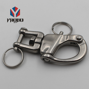 Thuyền Buồm Thép Không Gỉ Phát Hành Nhanh Chóng Captive <span class=keywords><strong>Pin</strong></span> Hàm Mắt Còng Bail Gian Lận Clip <span class=keywords><strong>Clevis</strong></span> Hàm Xoay Snap Còng - Product Image 2