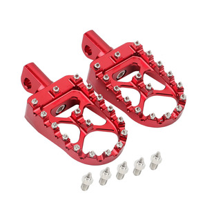 Pedales de motocicleta de aleación de aluminio CNC, pedales modificados estilo retro Harley, pedales elegantes con púas, accesorios de modificación - Product Image 4