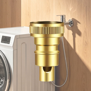 Water Stop Valve 4 Point Copper Color Metal Automatic Shut Off For Kitchen Faucet Accessories - Product Image 3