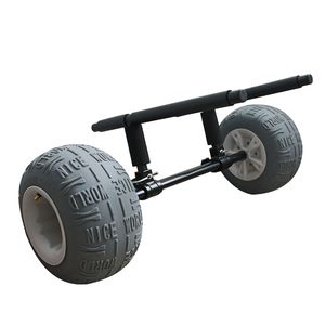 Kayak de roue de ballon multifonctionnel de <span class=keywords><strong>chariot</strong></span> de paddleboard 3-en-1 résistant avec la coque en aluminium soutient jusqu'à 200 livres - Product Image 5