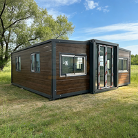 Maison mobile modulaire extensible de luxe préfabriquée à deux chambres, conteneur de 20 ou 40 pieds, prix bas, provenance Chine