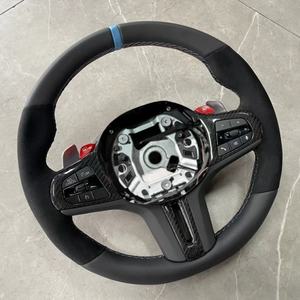Volante de Cuero de Ante con Botones M1 M2 para <span class=keywords><strong>BMW</strong></span> G12 G20 G30 M2 G87 M3 G80 M4 G82 M5 F90 X5 G05 F95 MP - Product Image 1
