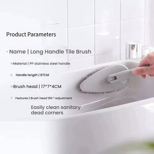 Cepillo de Limpieza Ajustable con Mango Largo para Bañera y Azulejos en el Baño - Product Image 5