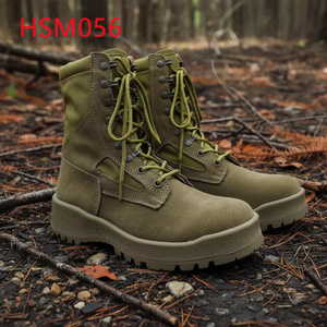 Bottes de combat HWH en cuir suédé naturel anti-déchirure, 8 pouces, camouflage, équipement tactique, populaires au Qatar HSM171 - Product Image 4