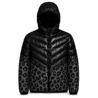 Veste thermochromique personnalisée pour homme, vêtement thermique, doudoune légère et chaude avec capuche, vente en gros