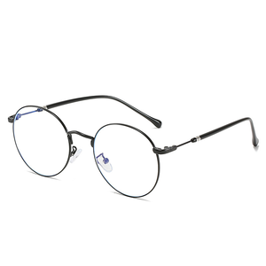 <span class=keywords><strong>Lunettes</strong></span> Minimalistes pour Femmes Ultra-Légères Cadre Métallique Rond à Monture Complète Rétro Blocage de la Lumière Bleue Photochromiques - Product Image 6