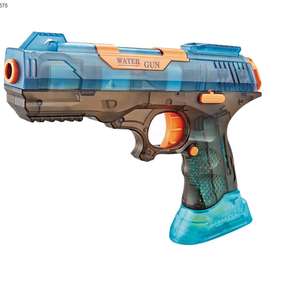 Nueva pistola de agua fresca juguete piscina al aire libre anfibio transparente 2 en 1 pistola electrónica completa juguete de agua - Product Image 1