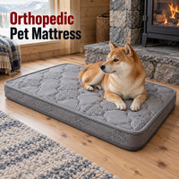 Matelas orthopédique personnalisé pour chien avec options de matelassage et d'emballage pour une spécification de literie pour animaux de compagnie définie