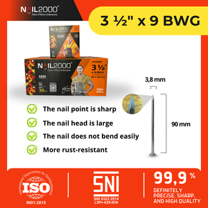 Clavos Industriales de Acero Pulido con Cabeza Estriada para Estructuras y Cubiertas - Product Image 2