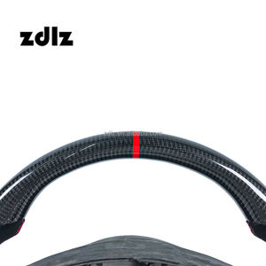 Volant en fibre de carbone pour <span class=keywords><strong>Tesla</strong></span> <span class=keywords><strong>Model</strong></span> S 2021 <span class=keywords><strong>2022</strong></span> Yoke <span class=keywords><strong>Plaid</strong></span> en cuir, volant de voiture <span class=keywords><strong>Model</strong></span> S, possibilité de personnalisation - Product Image 4