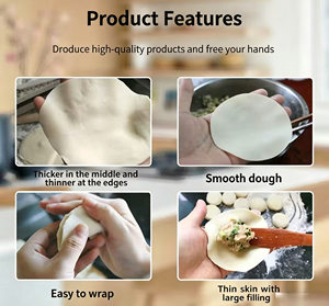 <span class=keywords><strong>Machine</strong></span> automatique de roulage de pâtes de table compacte pour la fabrication de papad, gâteaux momo, galettes de viande, samosas, raviolis et wontons - Product Image 6