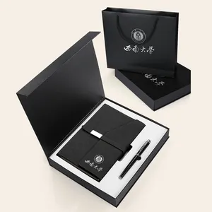 Vip Business Geschenk Set A5 Leder Ringbuch Tagebuch Hardcover Notebook Power Bank Stift Usb Organizer Geschenke