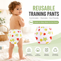 Couches lavables réutilisables pour bébés 0-12 mois, couvertures douces pour bébés, couches en tissu pour nourrissons à imprimés de dessins animés, fabricant OEM
