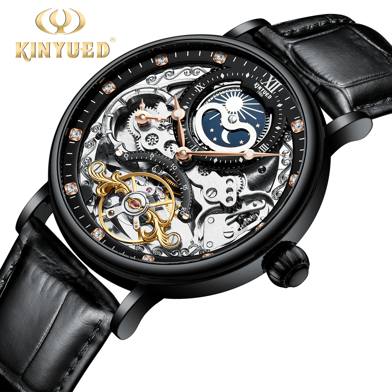 Black Case+Black Dial+Black+Strap