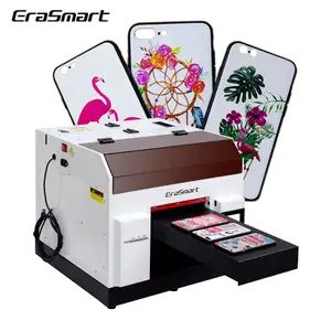 Erasmart UV 프린터 평면 침대 인쇄 기계 화장품 병 전화 케이스 프린터