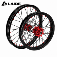 Jeu de jantes à rayons KKE 21/18, 1.6x21 avant, 1.85x18 arrière, en aluminium 7050-T6 anodisé pour moto électrique Sur Ron Light Bee X