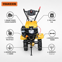 Minicultivador de Gasolina de Alta Calidad con Accionamiento Directo, Ligero (70 kg), Alto Torque, 6/8 Velocidades, para Proveedores de Huertos