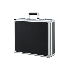 Zweifarbiges Aluminium gehäuse mit anpassbarem tragbarem Zupfschaum-Innen werkzeug koffer mit Schloss - Product Image 5