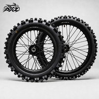 Kit de mise à niveau de course pour Surron Light Bee 2ème génération 2026 : Jantes tout-terrain 16 et 19 pouces, moyeux CNC en aluminium noir, pneus tout-terrain