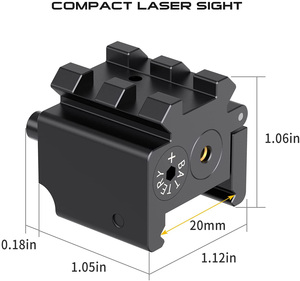 LAMBUL – <span class=keywords><strong>viseur</strong></span> <span class=keywords><strong>Laser</strong></span> tactique à points rouge/vert, accessoires de pointeur <span class=keywords><strong>Laser</strong></span> réglables pour la chasse, montage 20mm 1913, alliage d'aluminium - Product Image 2