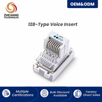 Module de communication vocale 128 ports Jack RJ11 Cat3 pour téléphonie et télécommunications